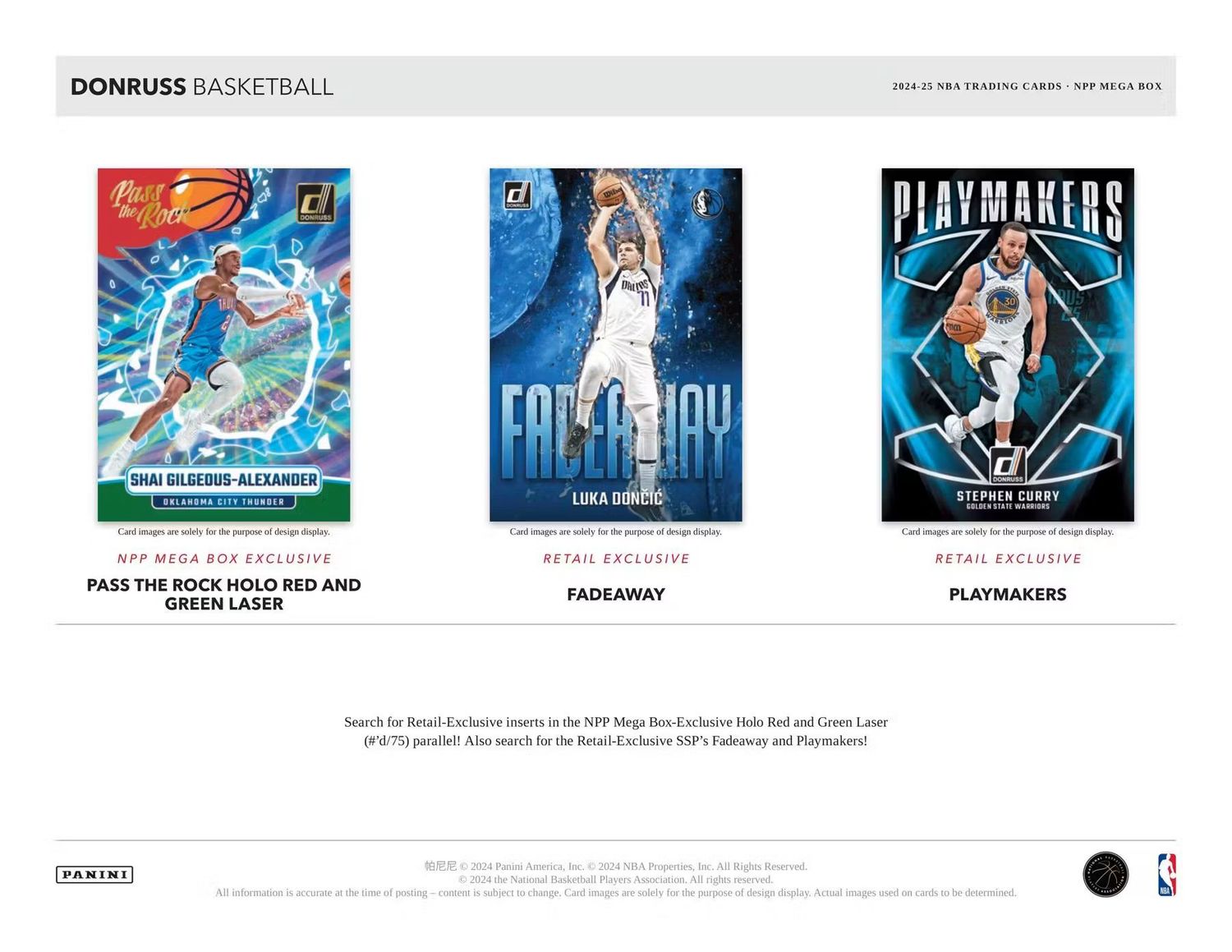 2024/25 Panini Donruss Basketball Mega - case of 20 boxes