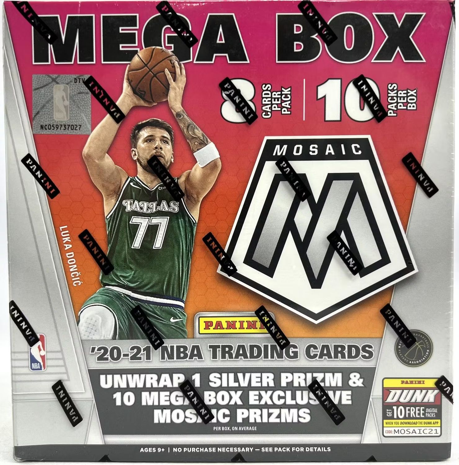 2020/21 Panini Mosaic Basketball Mega Box (pink fluorescent)