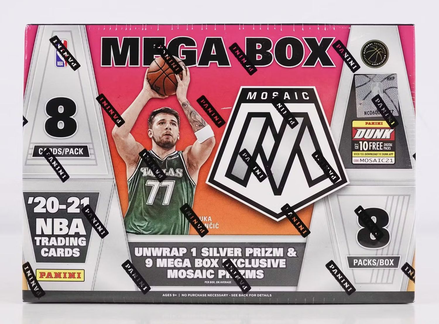 2020/21 Panini Mosaic Basketball Mega Box (green fluorescent)