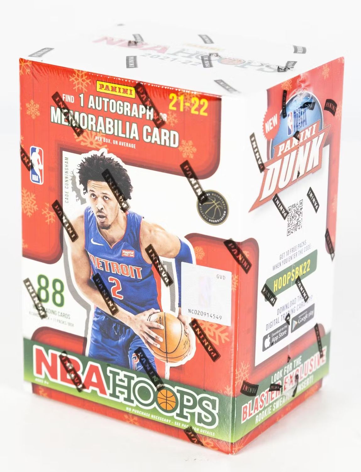 2021/22 Panini Hoops Basketball Winter Blaster Box