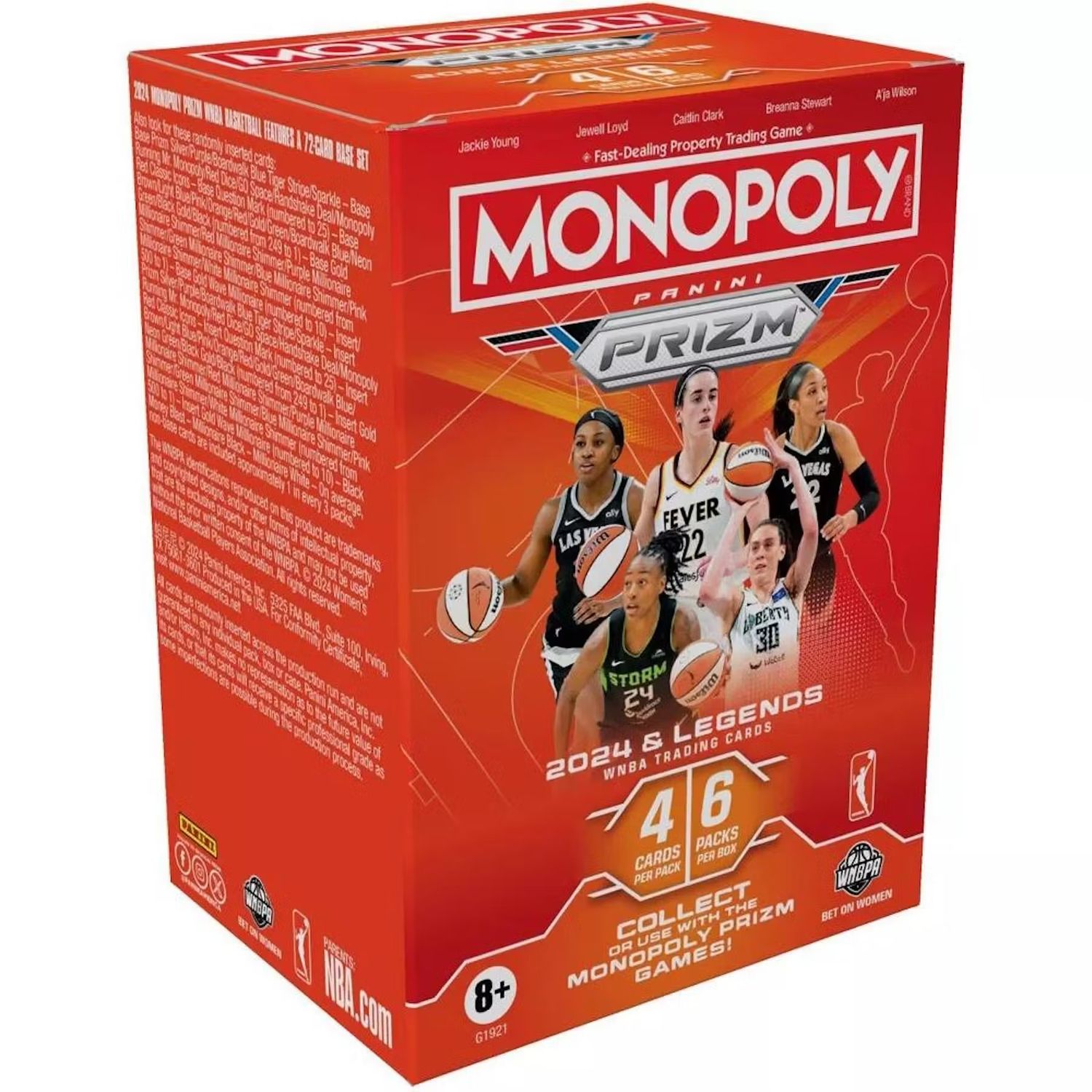 2024/25 Panini Prizm Monopoly WNBA Basketball Blaster Box