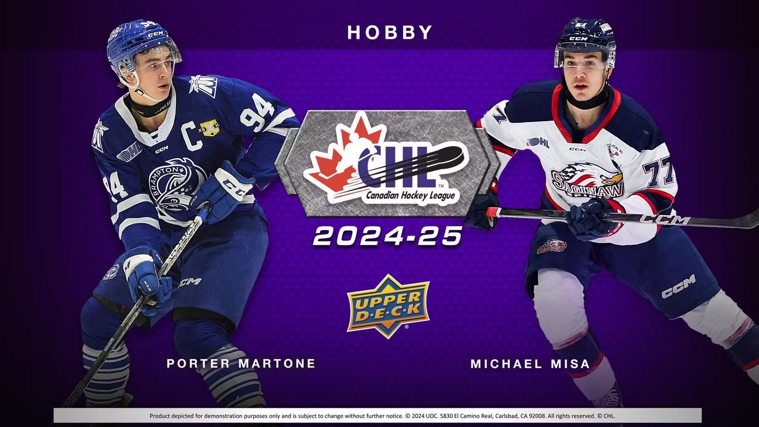 2024/25 Upper Deck CHL Hockey Hobby Box