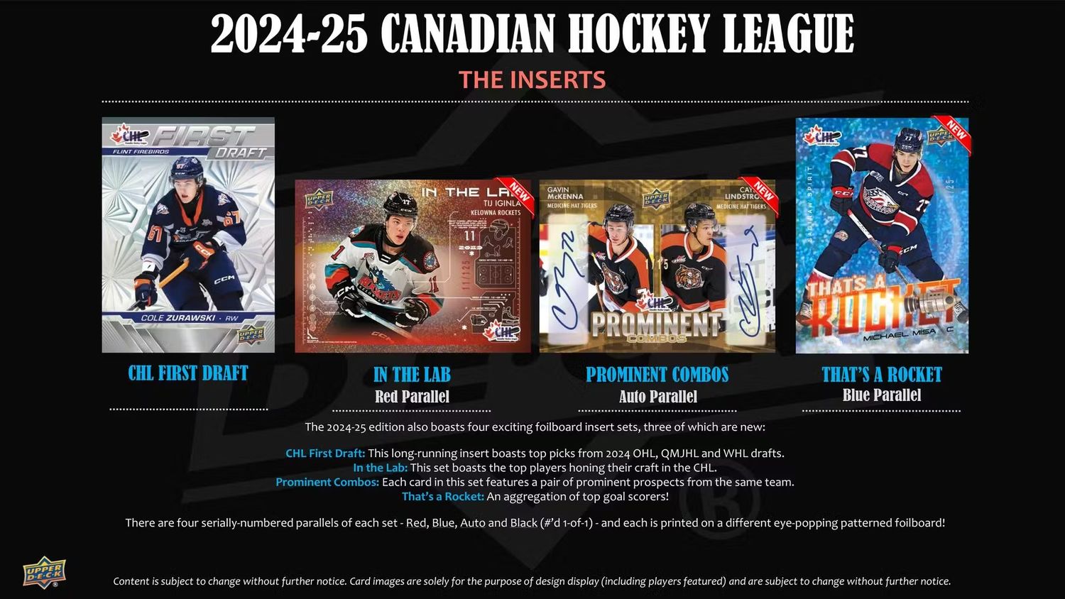 2024/25 Upper Deck CHL Hockey Hobby Box