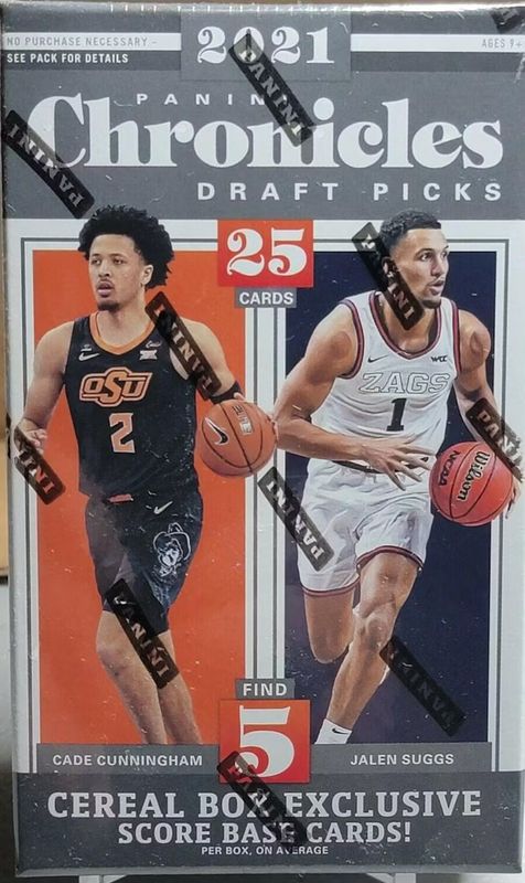 2021/22 Panini Chronicles Draft Picks Basketball Cereal Box