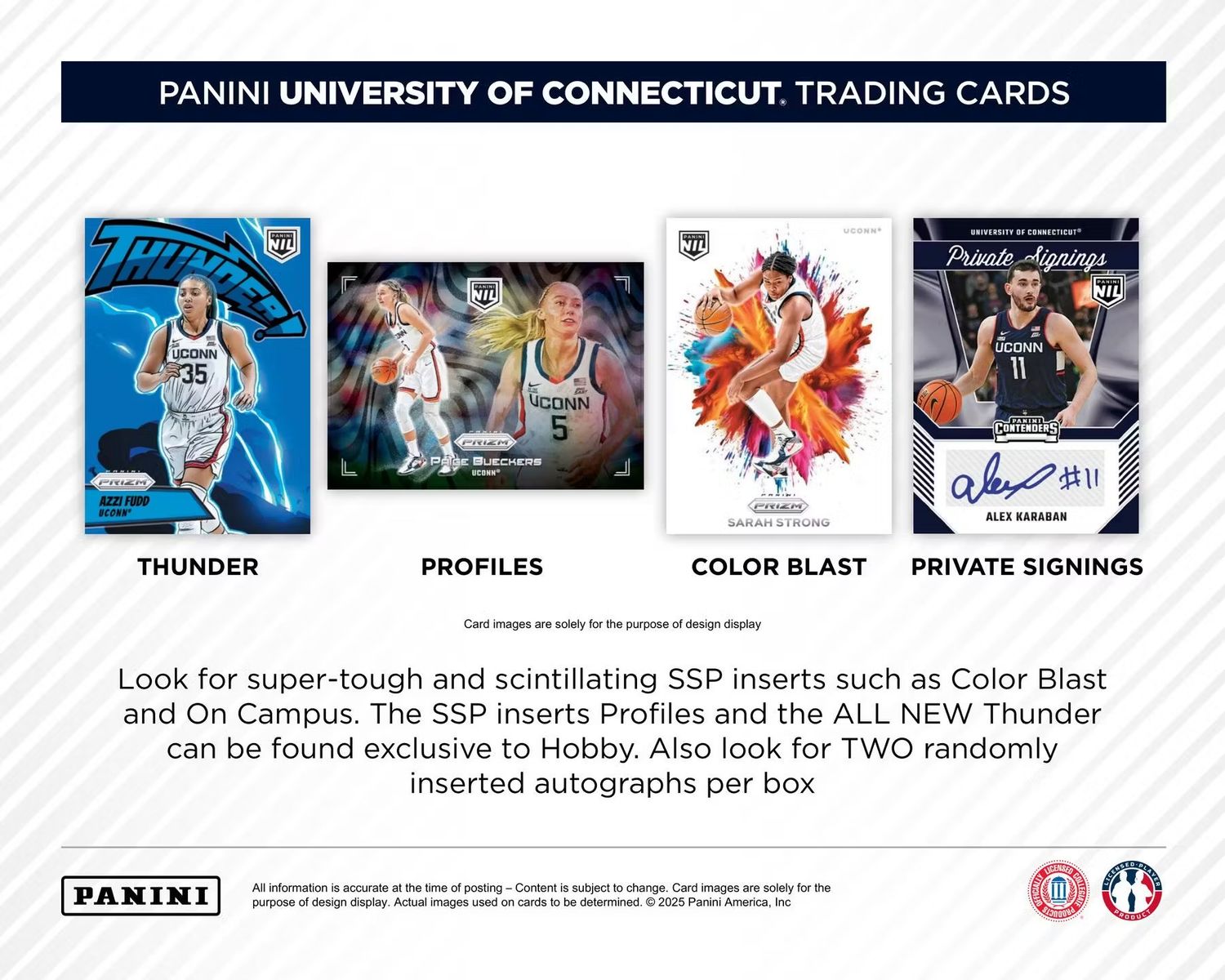 2024/25 Panini UConn Collegiate Basketball Hobby Box