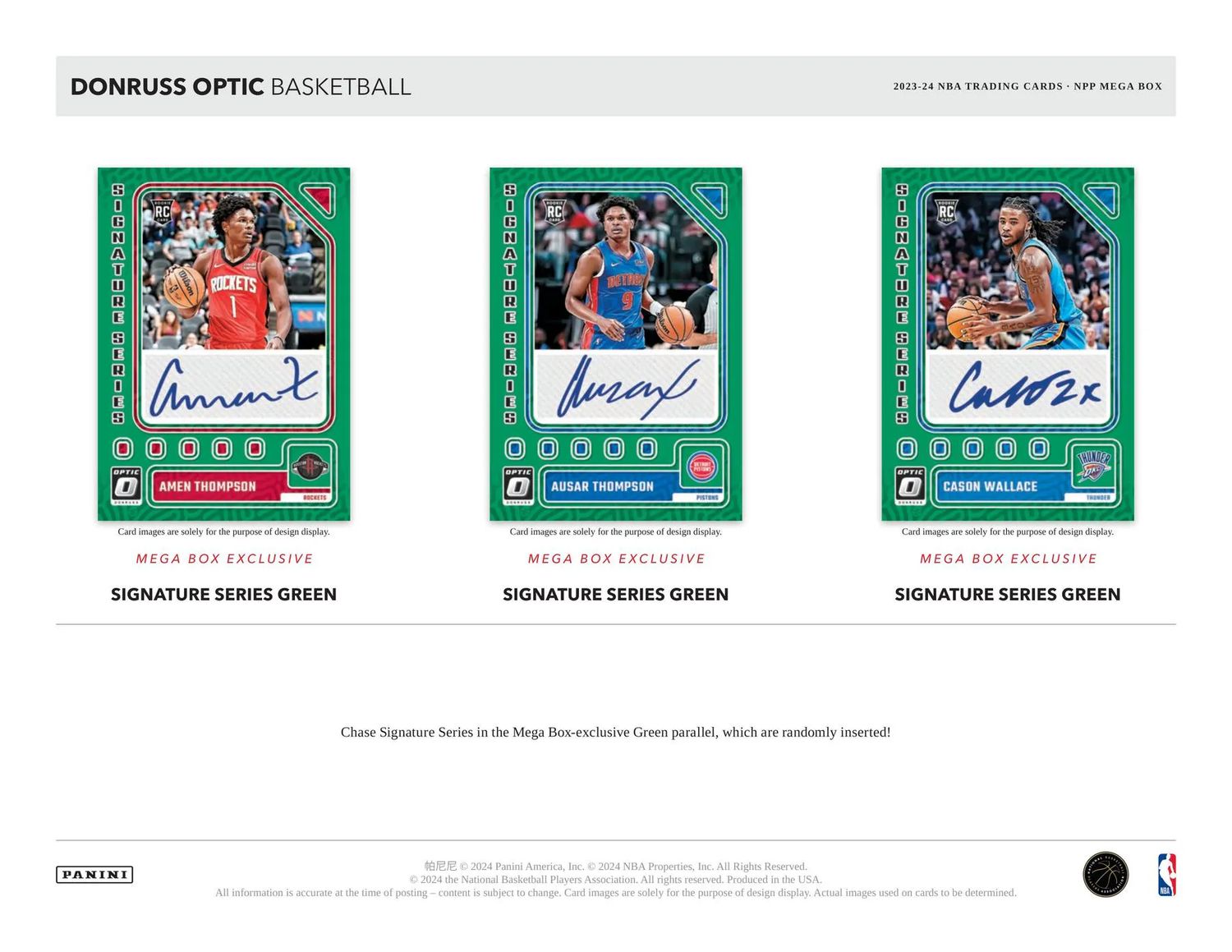2023/24 Panini Donruss Optic Basketball Mega Pack