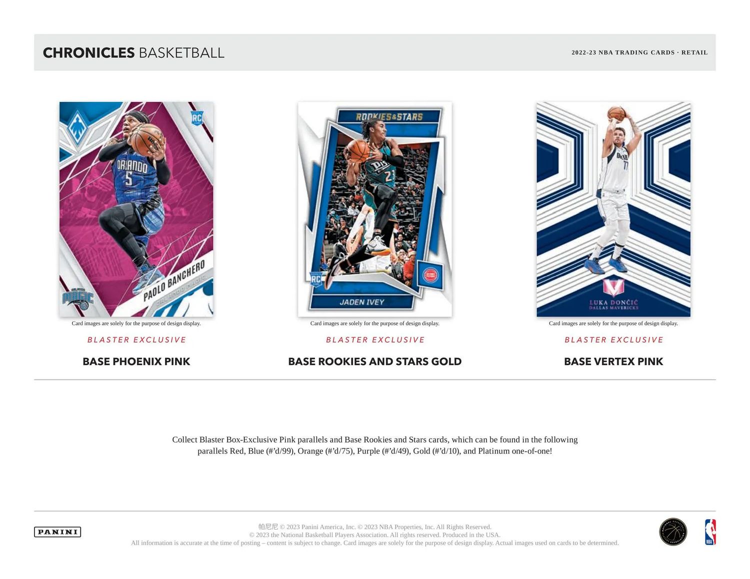 2022/23 Panini Chronicles Basketball Blaster Pack
