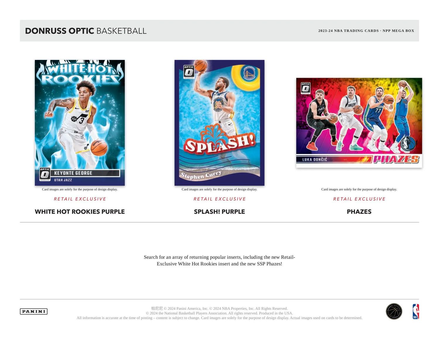 2023/24 Panini Donruss Optic Basketball Mega Pack
