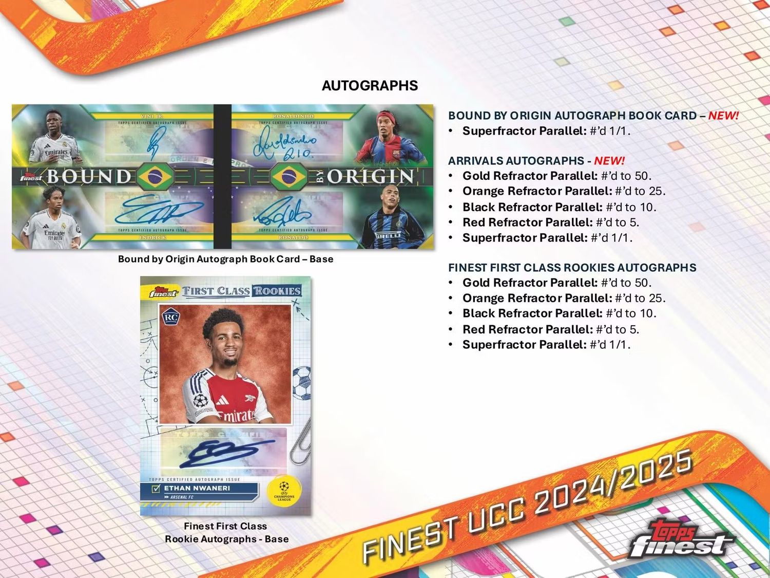 2024/25 Topps UEFA Club Competitions Finest Soccer Hobby Box