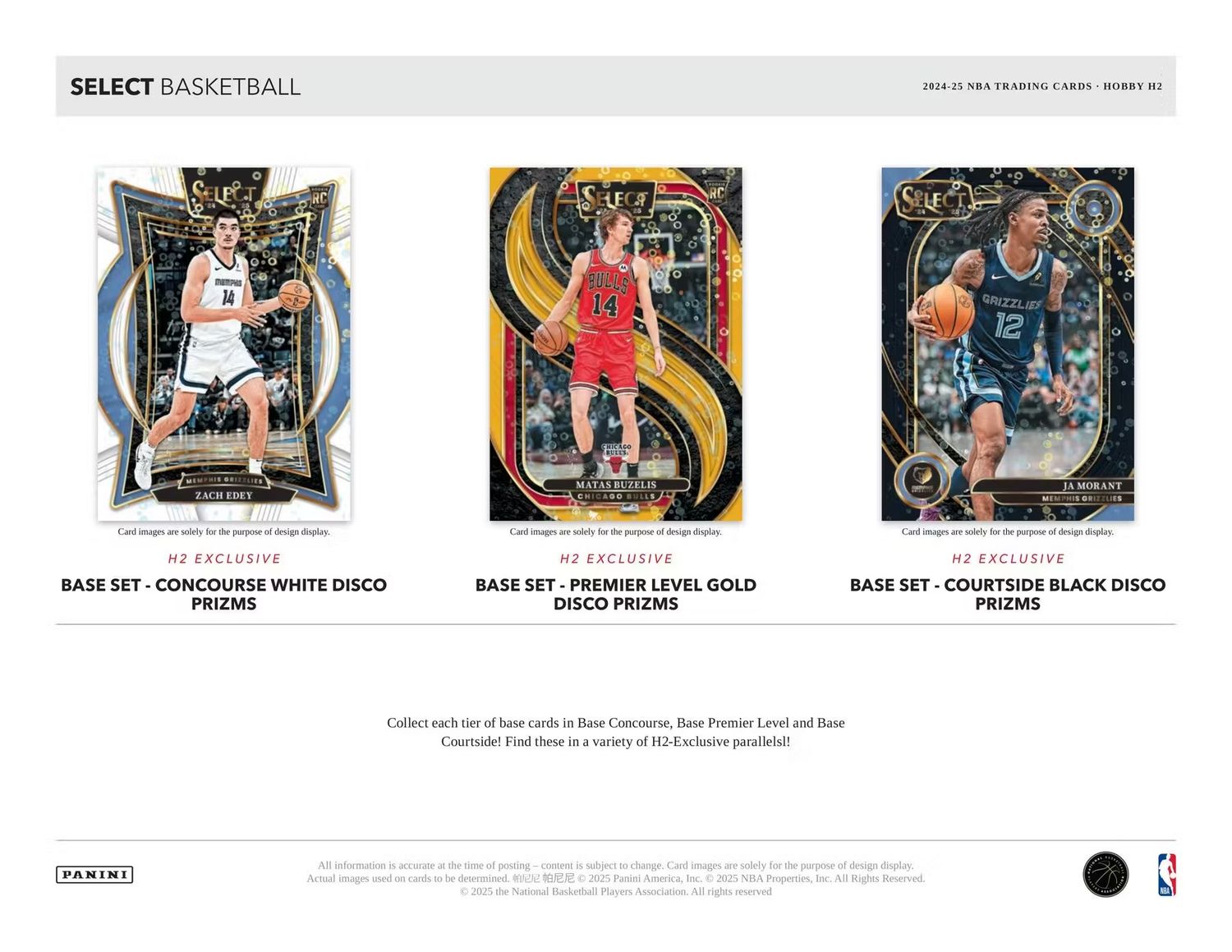 2024/25 Panini Select Basketball H2 Box (Preorder)