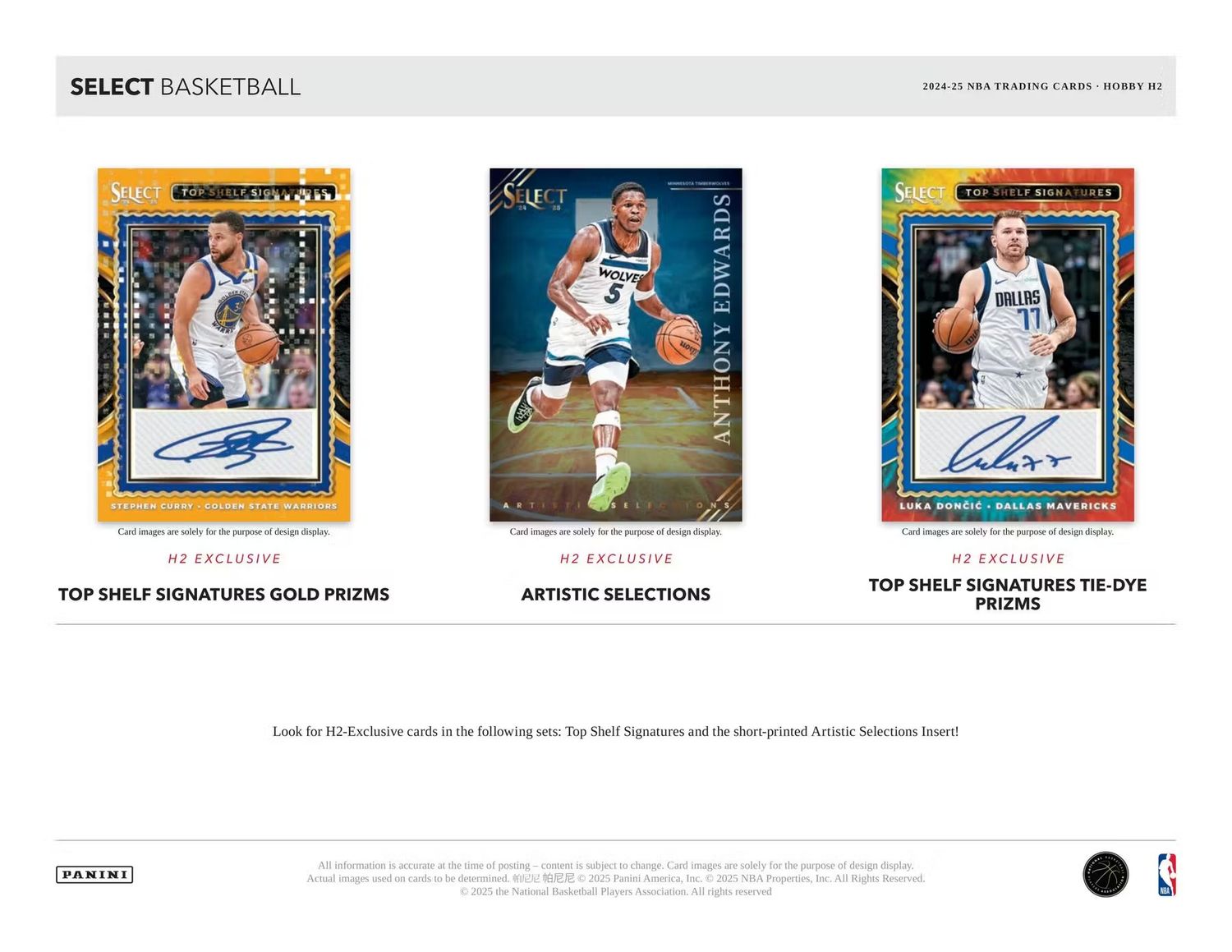 2024/25 Panini Select Basketball H2 Box (Preorder)