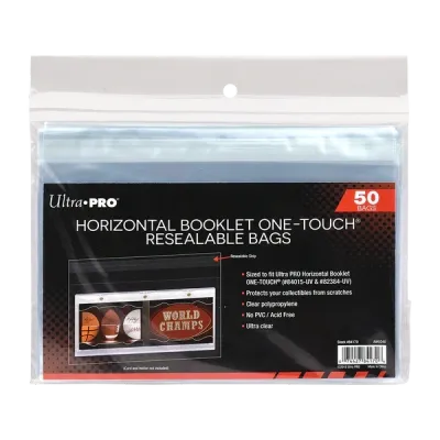 Ultra Pro - Horizontal Booklet ONE-TOUCH Resealable Bags (50ct)