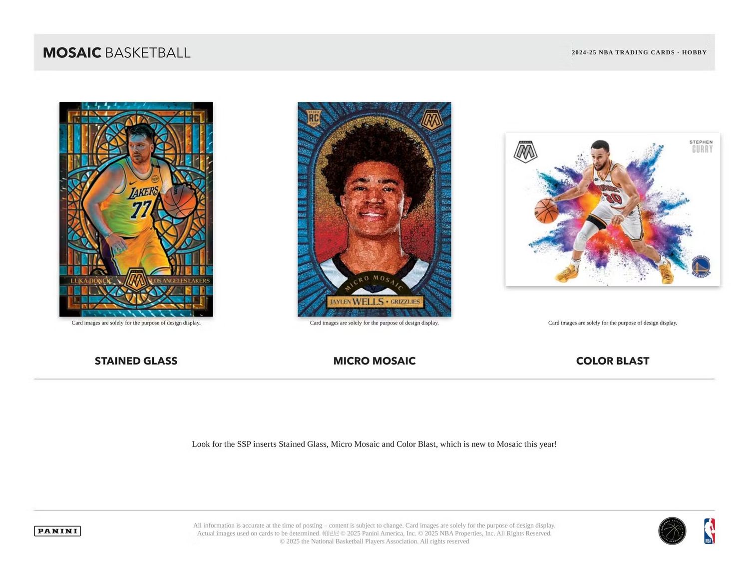 2024/25 Panini Mosaic Basketball Hobby Box (preorder)