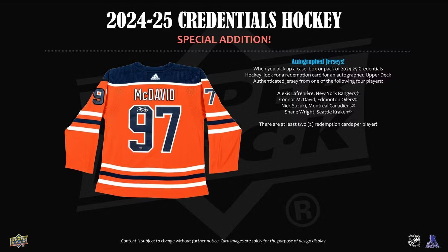 2024/25 Upper Deck Credentials Hockey Hobby Box (preorder)
