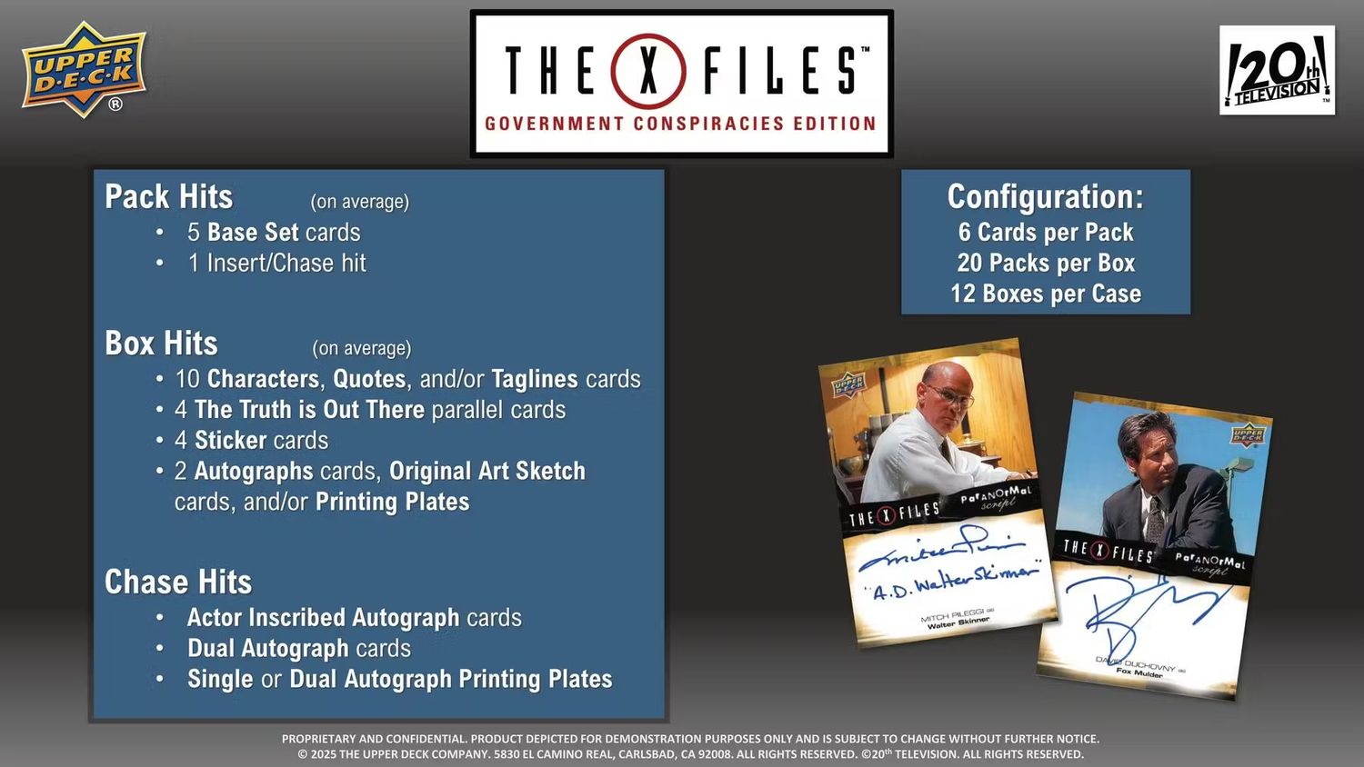 The X-Files: Government Conspiracies Edition Hobby Box (Upper Deck 2025) (preorder)