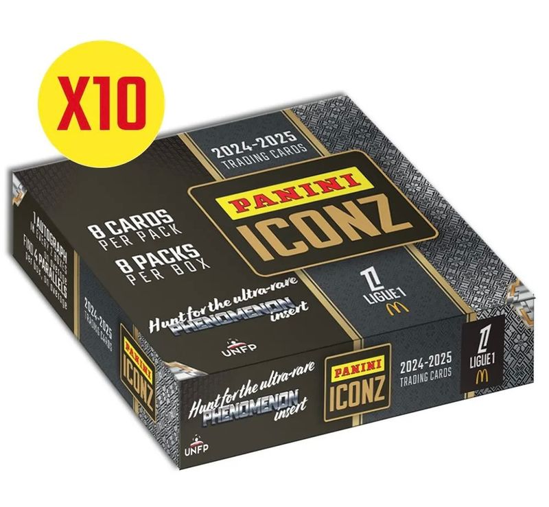 Panini ICONZ TC – Ligue 1 McDonald’s 2024–2025 - Case de 10 boîtes