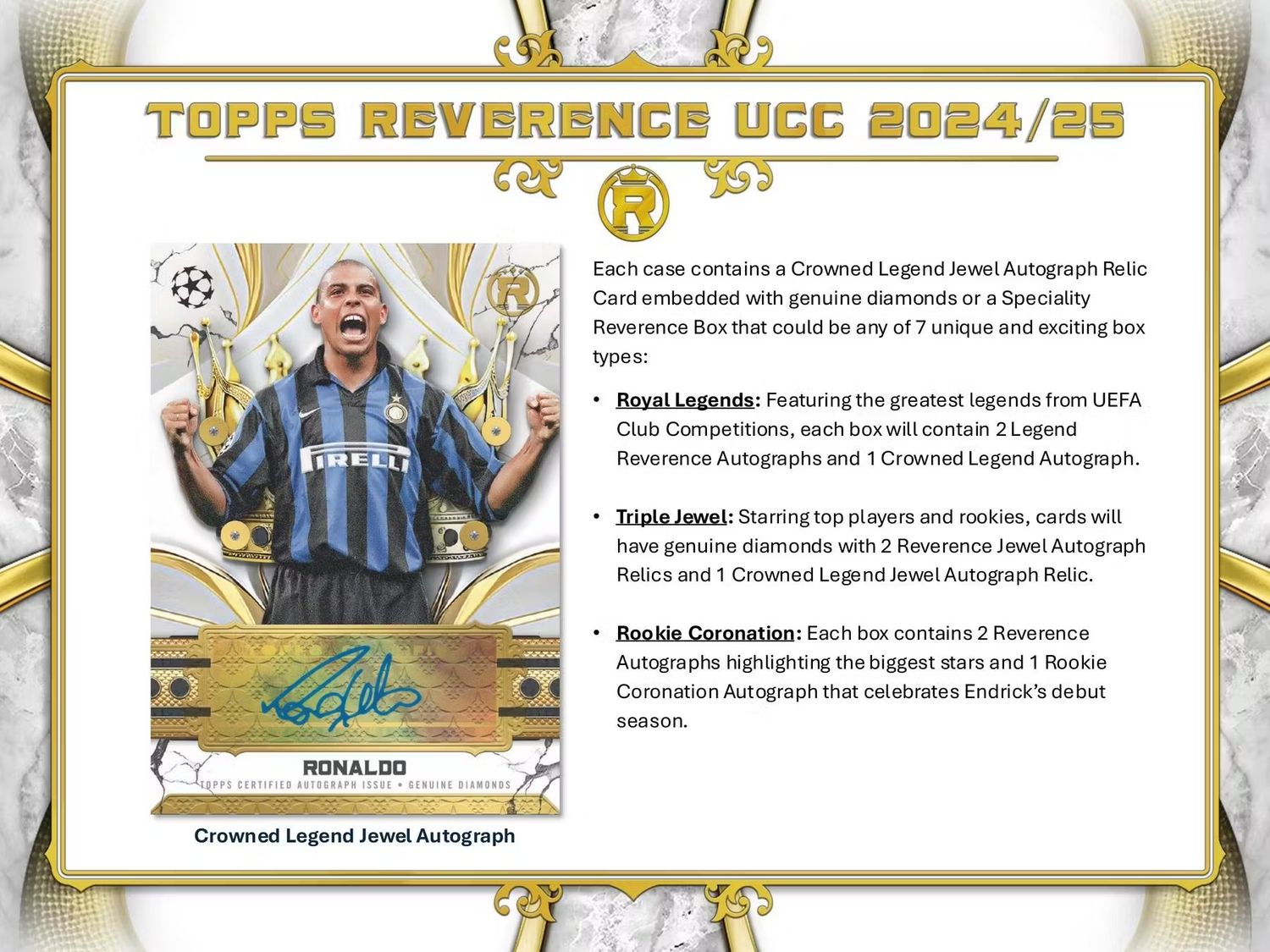 2024/25 Topps Reverence UEFA Club Competitions Soccer Hobby Box (Coming soon)