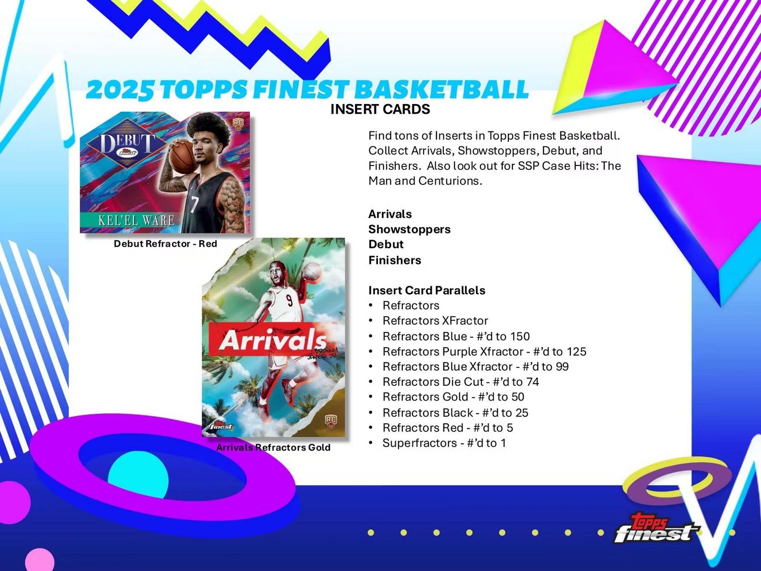 2024/25 Topps Finest Basketball Hobby Box (preorder)