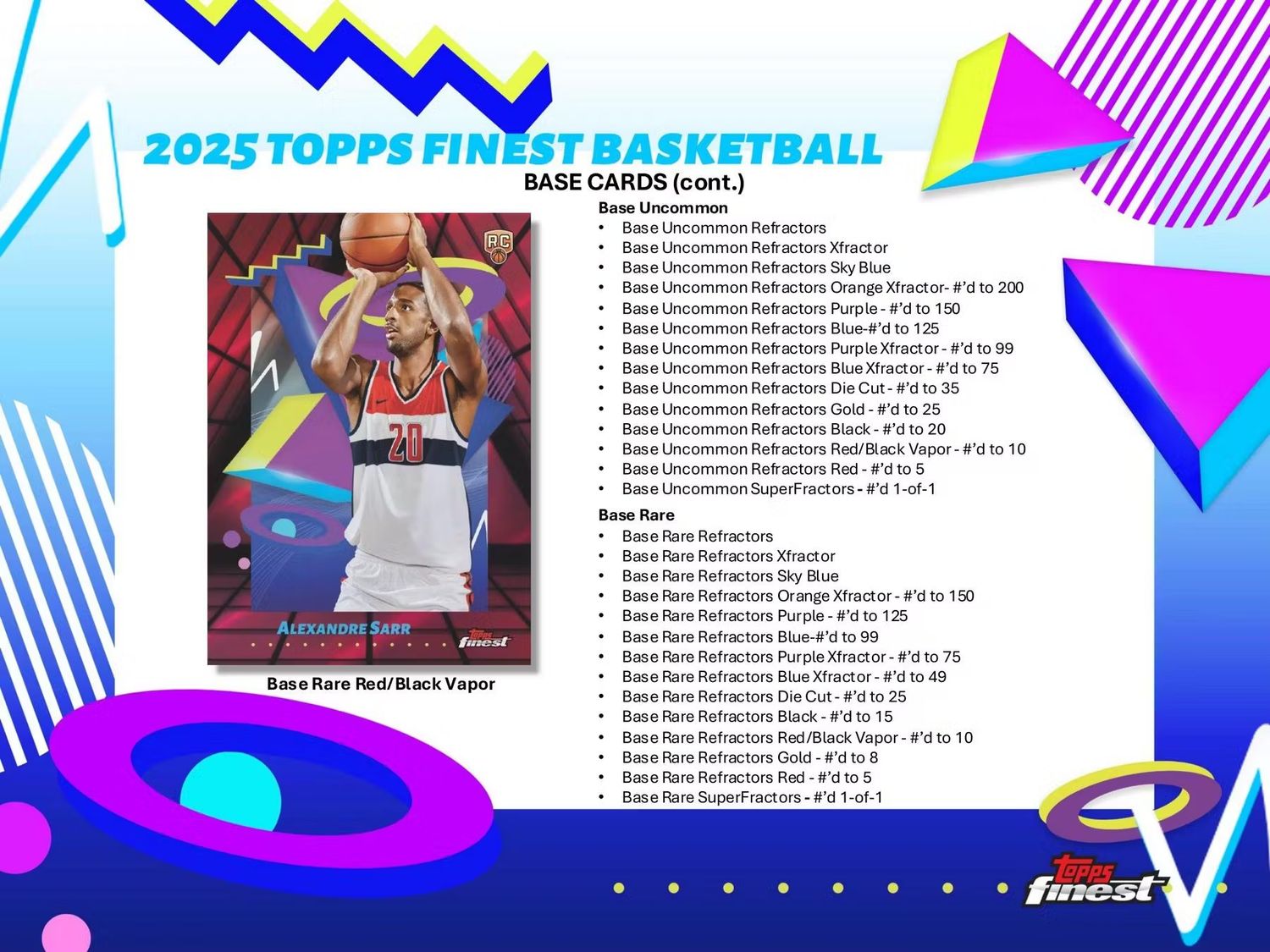 2024/25 Topps Finest Basketball Hobby Box (preorder)