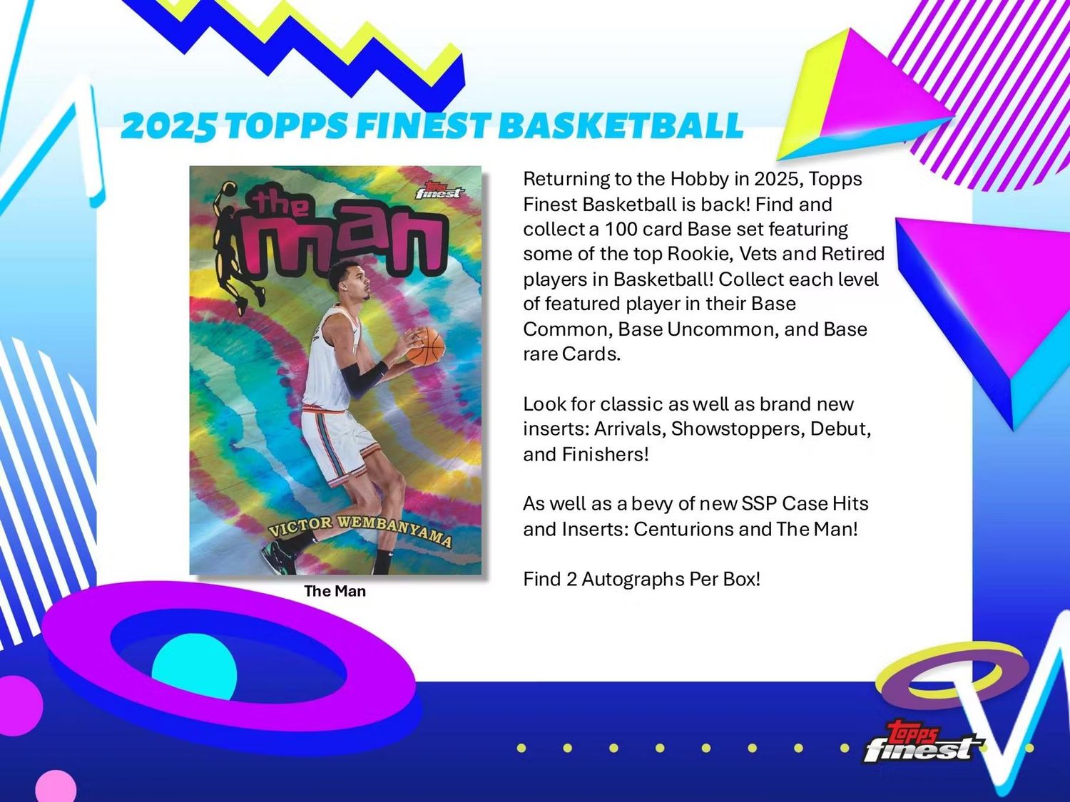 2024/25 Topps Finest Basketball Hobby Box (preorder)