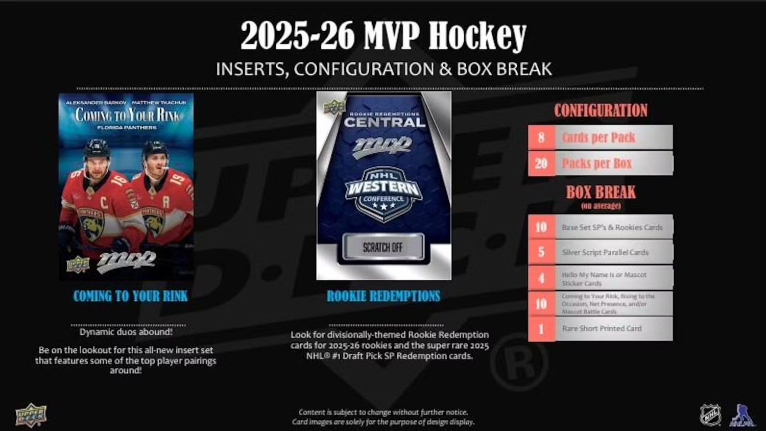 2025/26 Upper Deck MVP Hockey Hobby Box