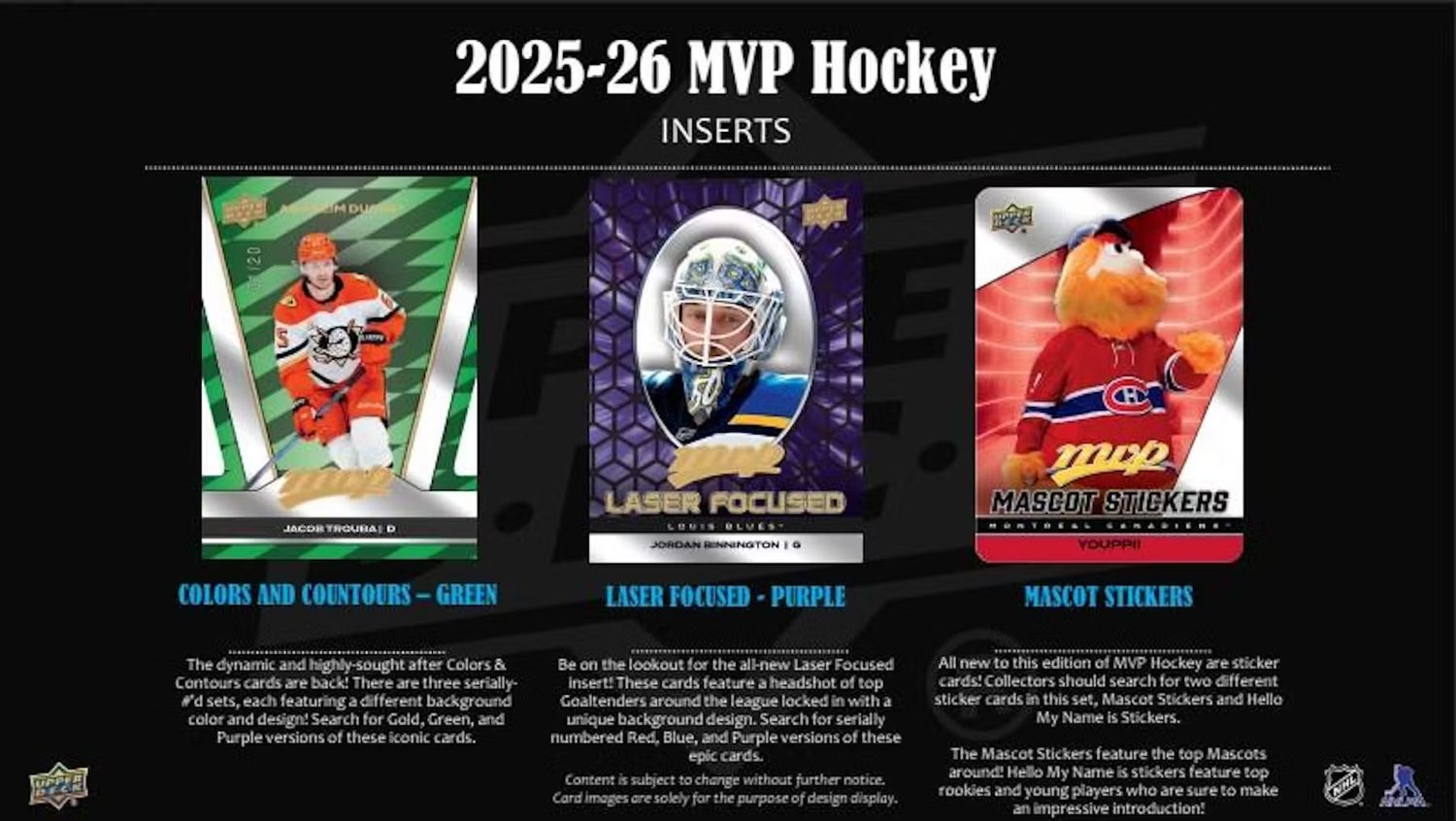 2025/26 Upper Deck MVP Hockey Hobby Box