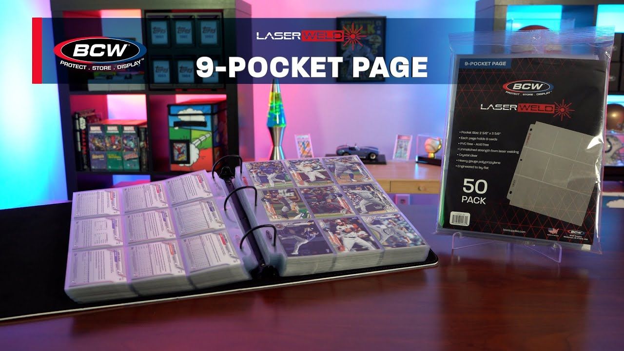 BCW - LaserWeld 9-Pocket Page (100 CT. Box)