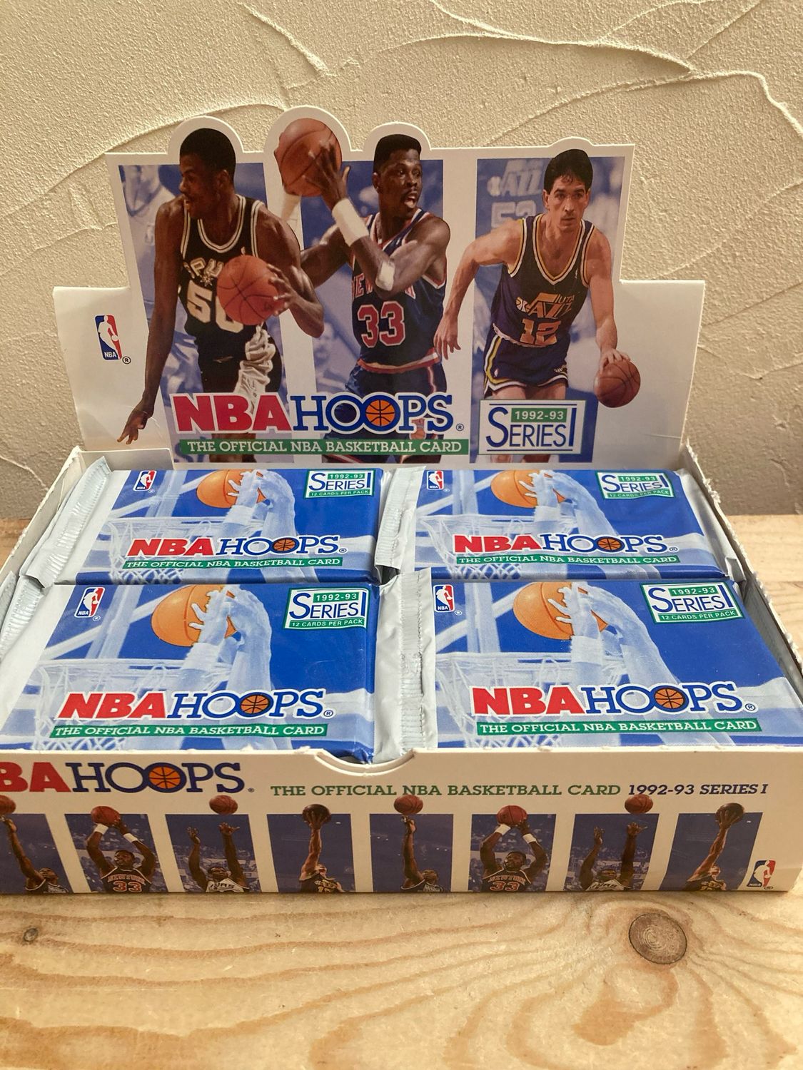 1992/93 NBA Hoops Series 1 Basketball Pack