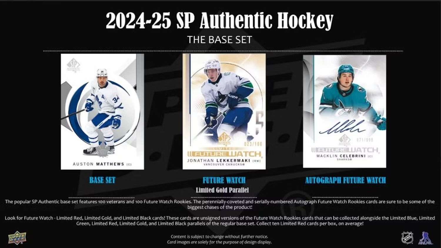 2024/25 Upper Deck SP Authentic Hockey Hobby Box (preorder)