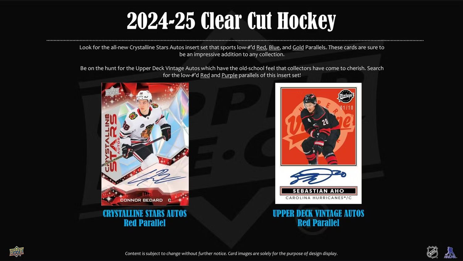 2024/25 Upper Deck Clear Cut Hockey Hobby Box (Coming soon)