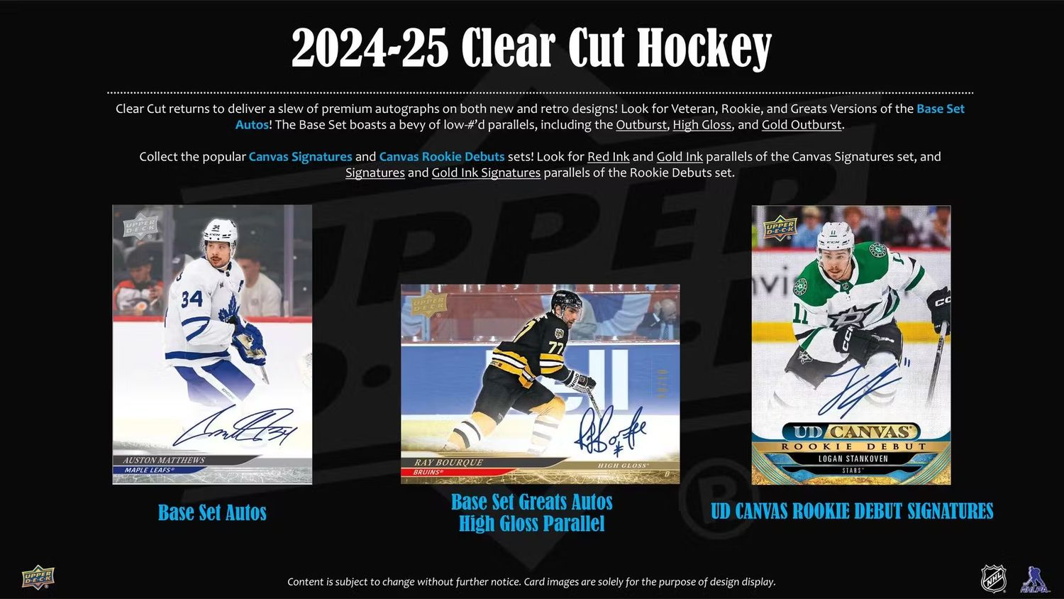2024/25 Upper Deck Clear Cut Hockey Hobby Box (Coming soon)