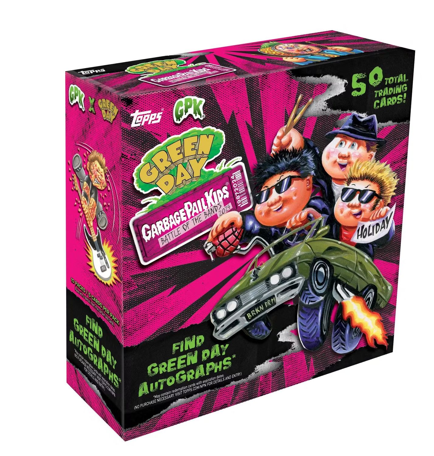 Garbage Pail Kids Battle of the Bands - Green Day Hobby Box (Topps 2024) (coming soon)