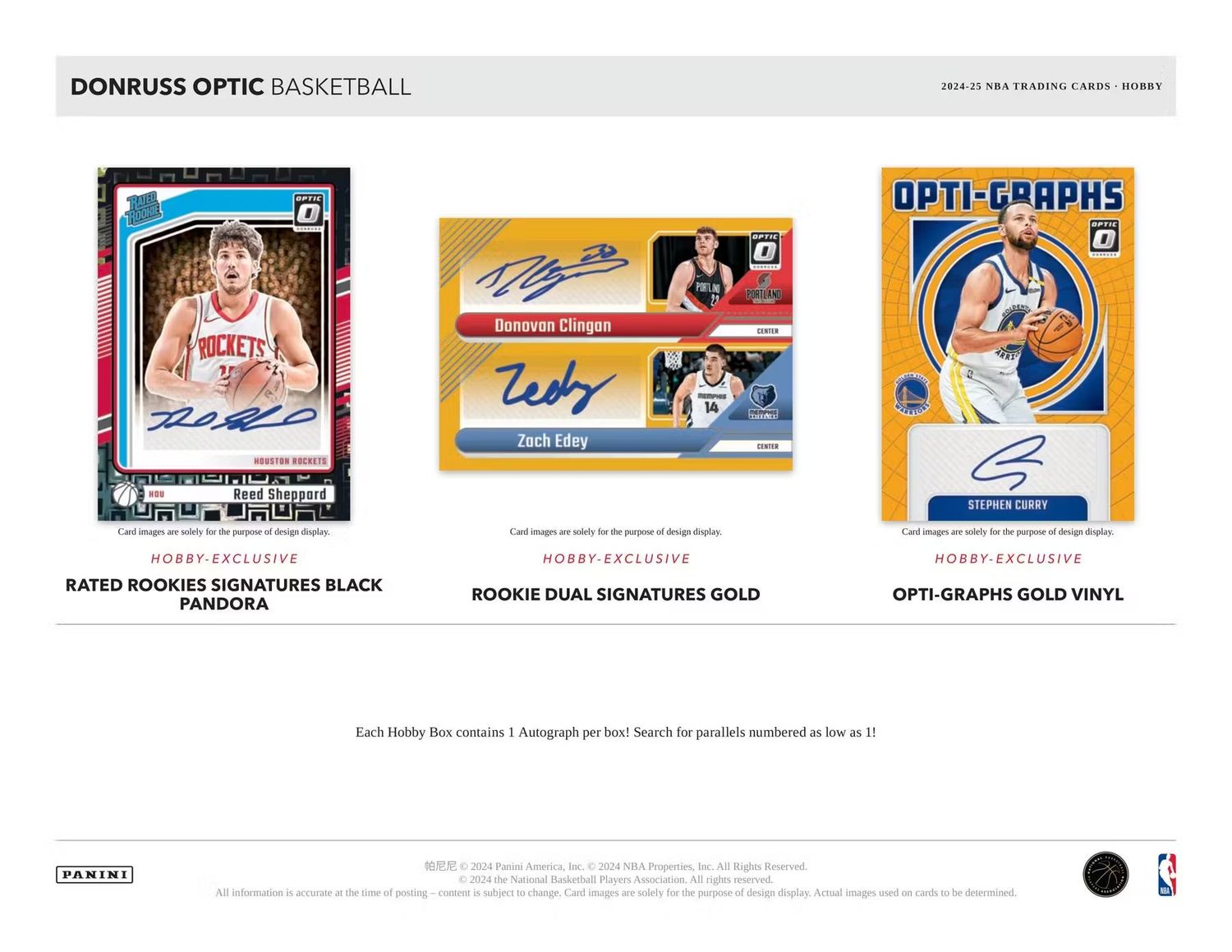 2024/25 Panini Donruss Optic Basketball Hobby Box