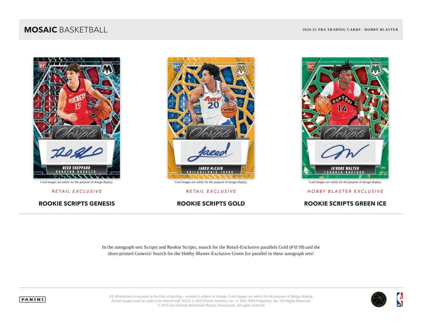 2024/25 Panini Mosaic Basketball Hobby Blaster Box