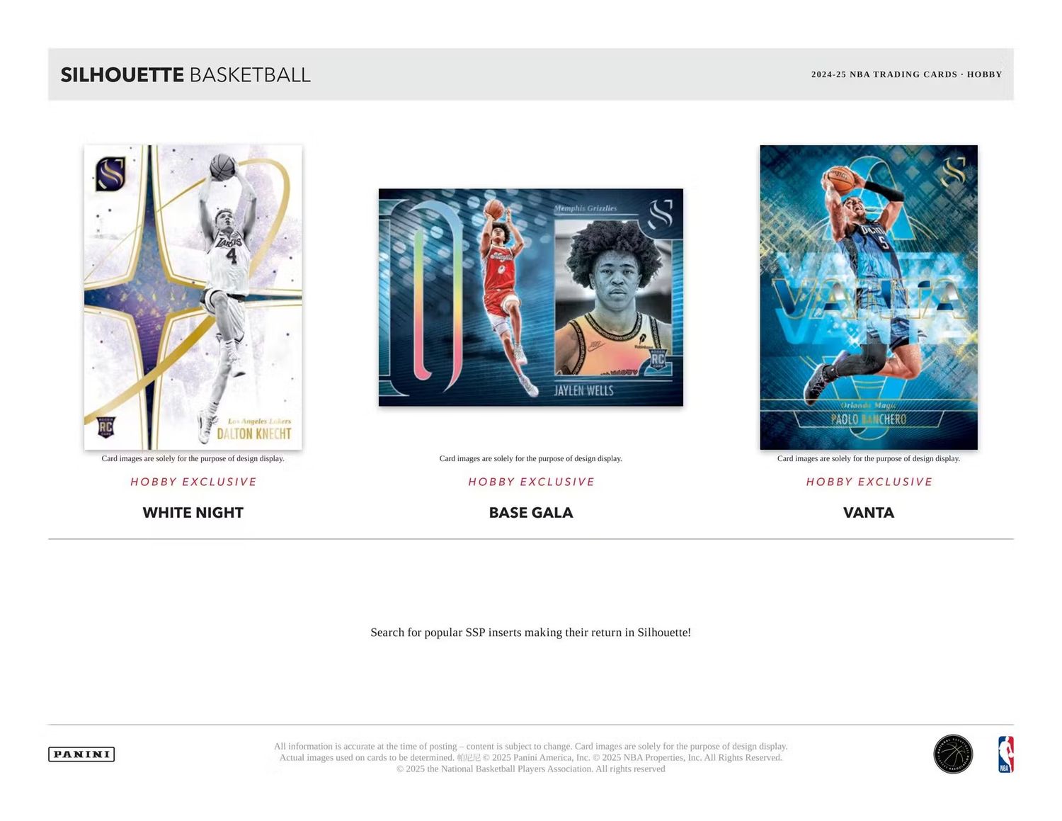 2024/25 Panini Silhouette Basketball Hobby Box
