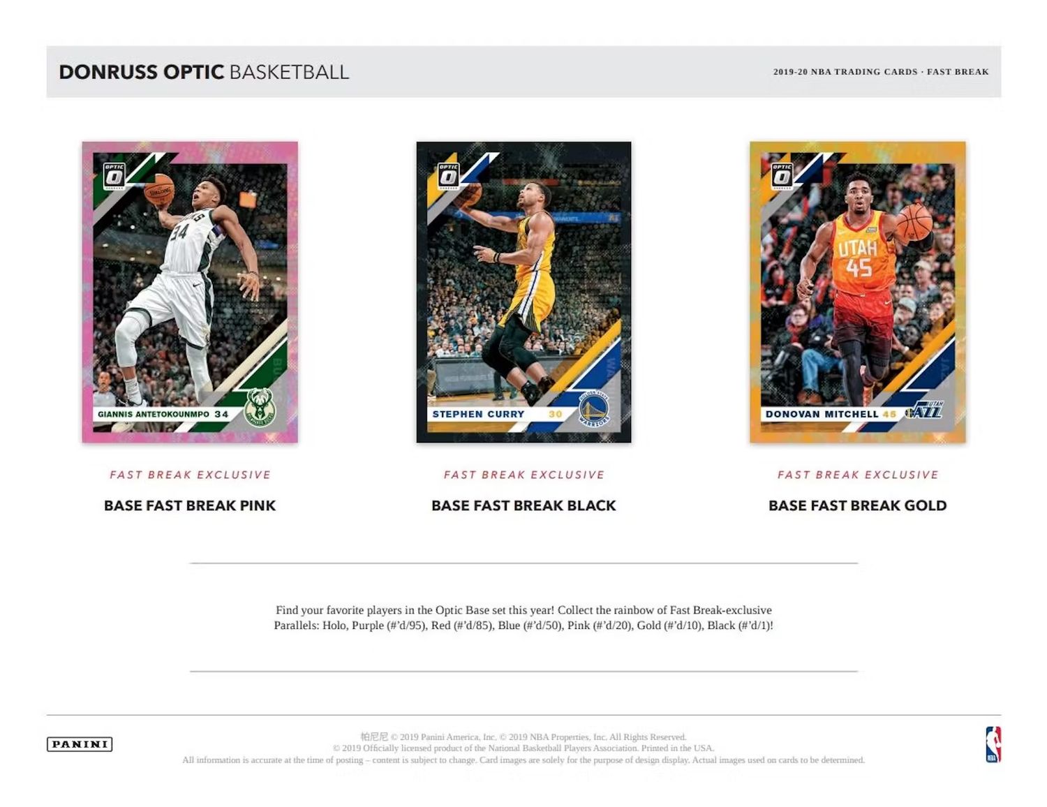 2019/20 Panini Donruss Optic Basketball Fast Break Box (coming soon)
