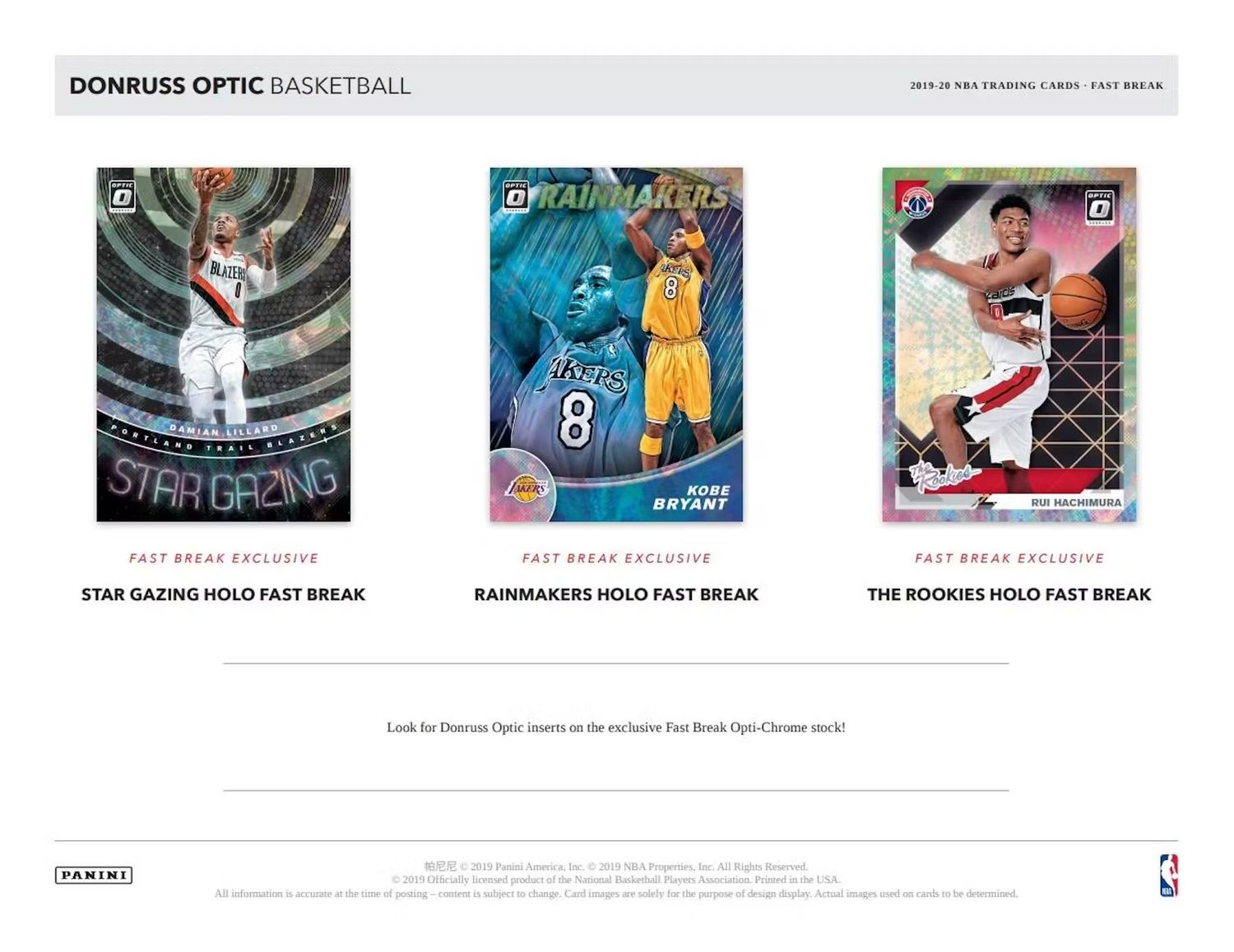2019/20 Panini Donruss Optic Basketball Fast Break Box (coming soon)