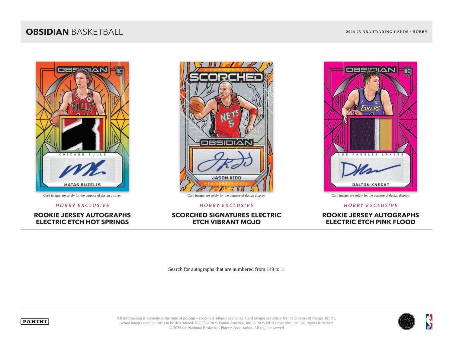 2024/25 Panini Obsidian Basketball Hobby Box (Preorder)