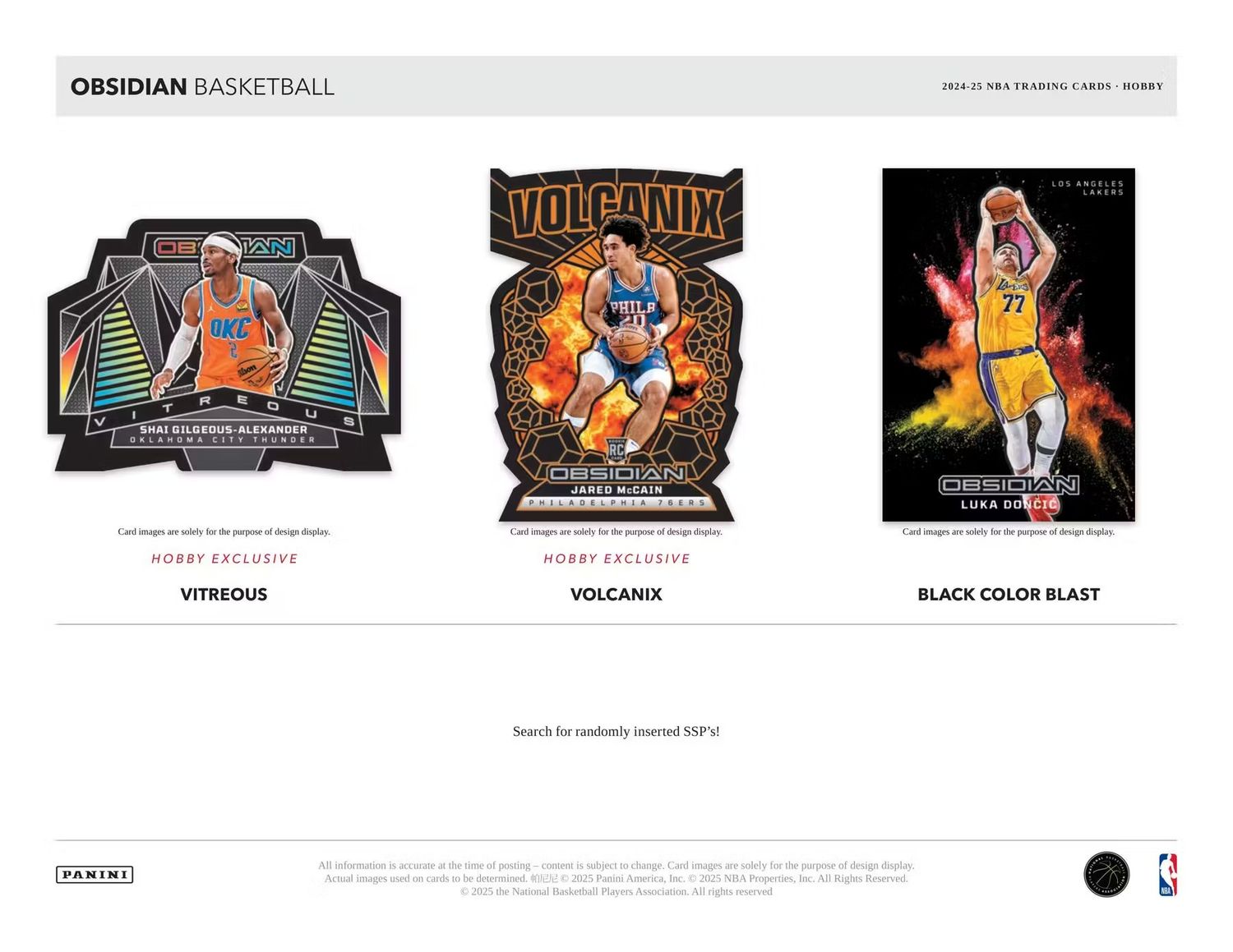 2024/25 Panini Obsidian Basketball Hobby Box (Preorder)