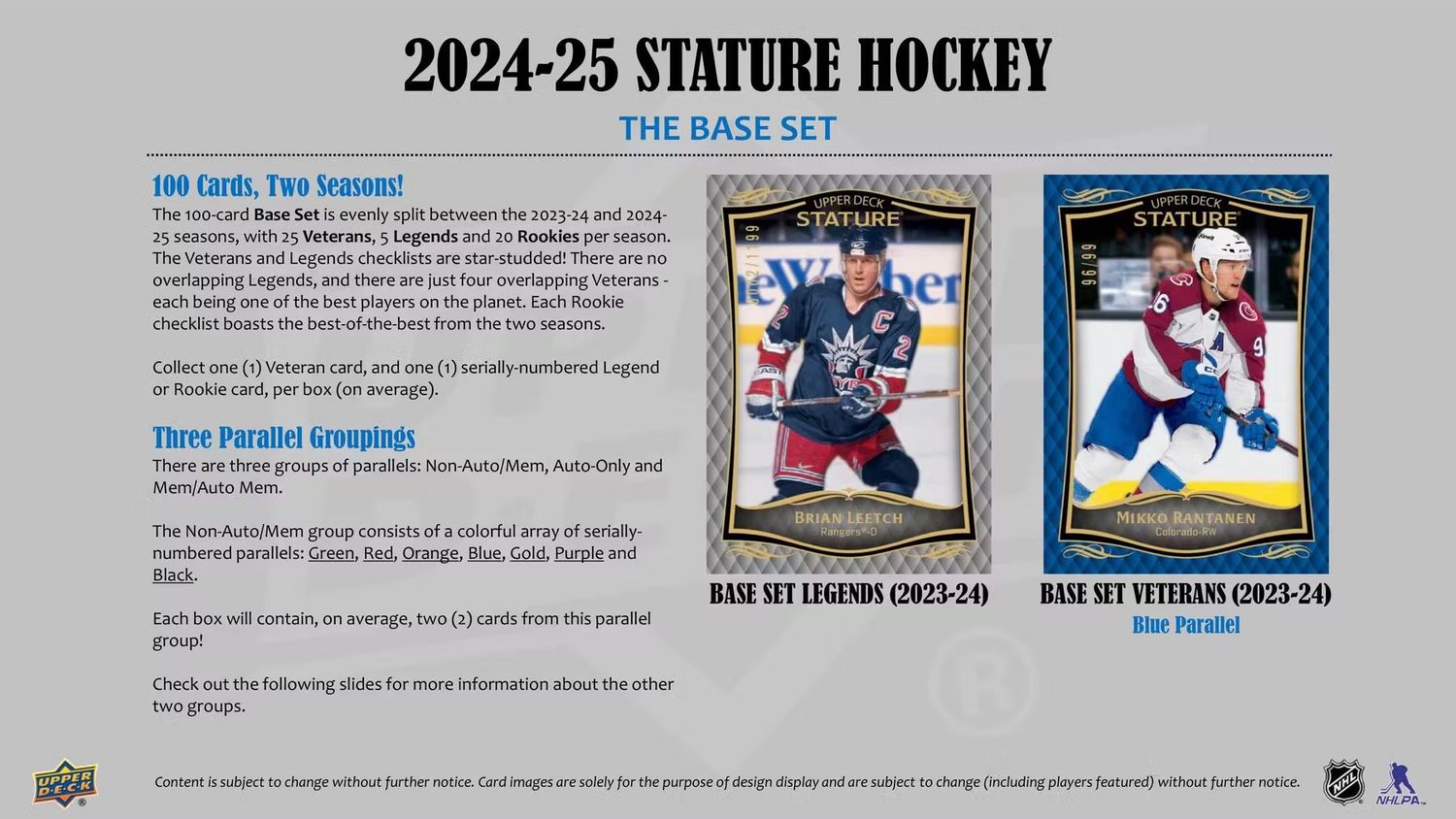 2024/25 Upper Deck Stature Hockey Hobby Box (Preorder)