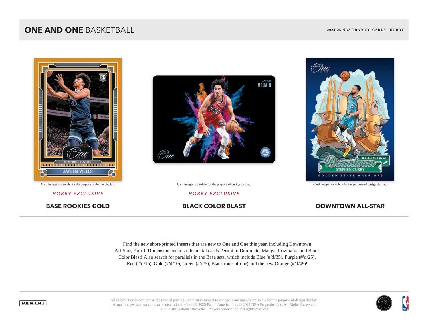 2024/25 Panini One and One Basketball Hobby Box (Coming soon)