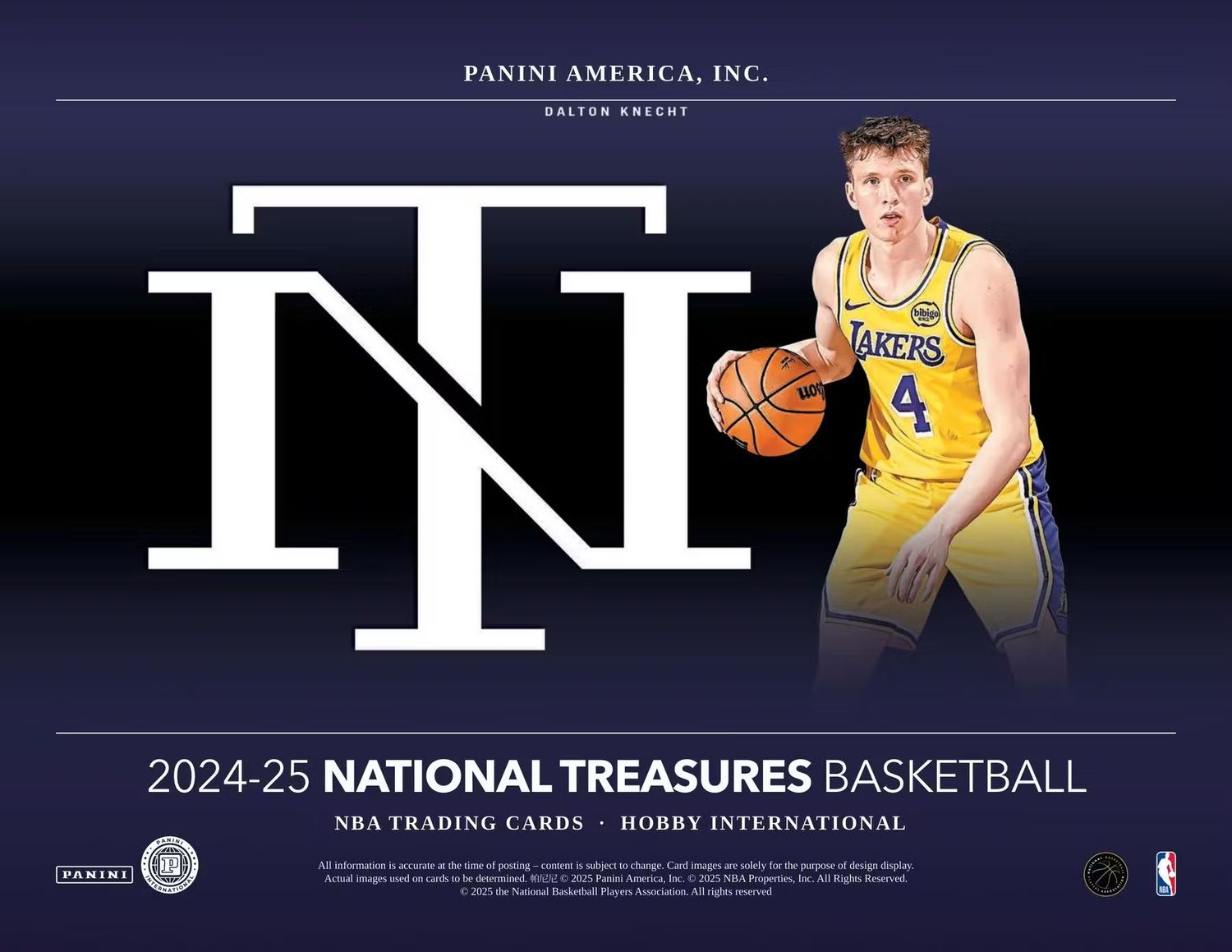 2024/25 Panini National Treasures Basketball International Hobby Box