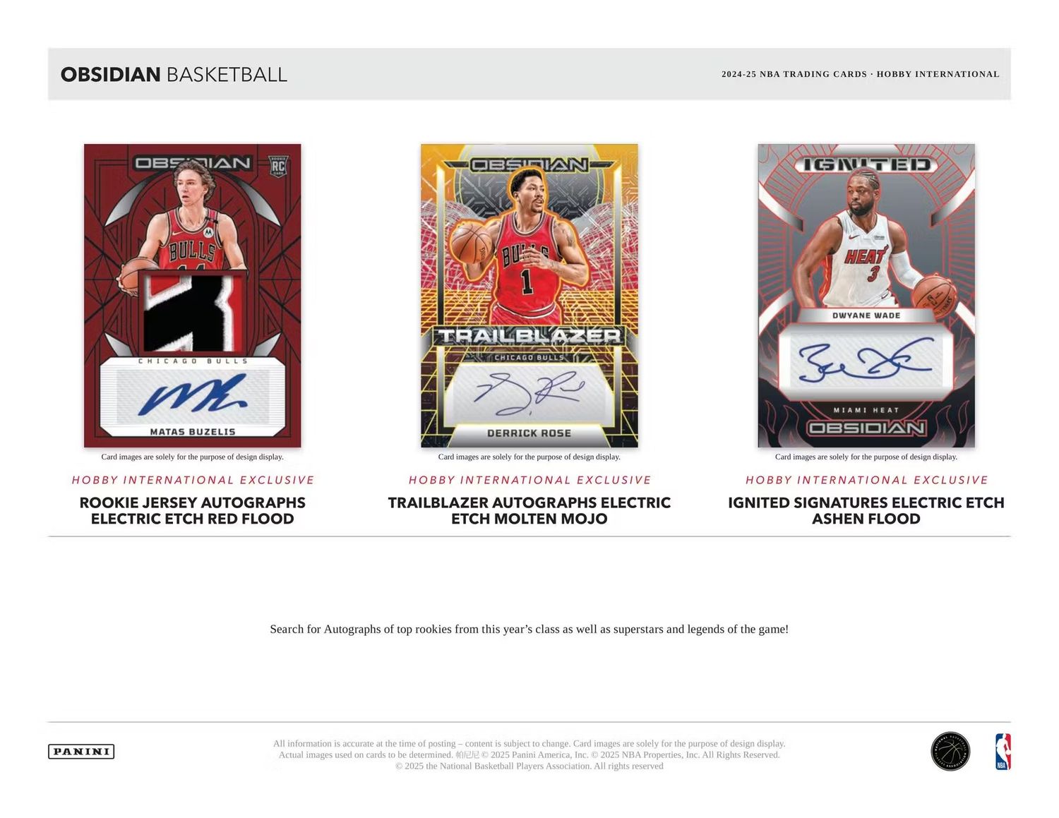 2024/25 Panini Obsidian Basketball International Hobby Box (coming soon)