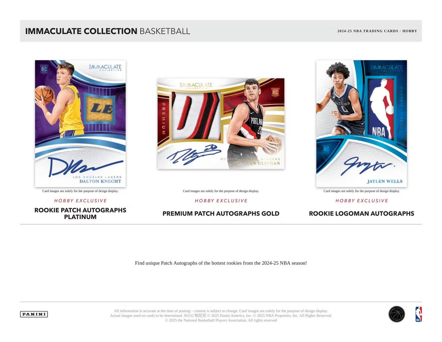2024/25 Panini Immaculate Basketball Hobby Box (coming soon)