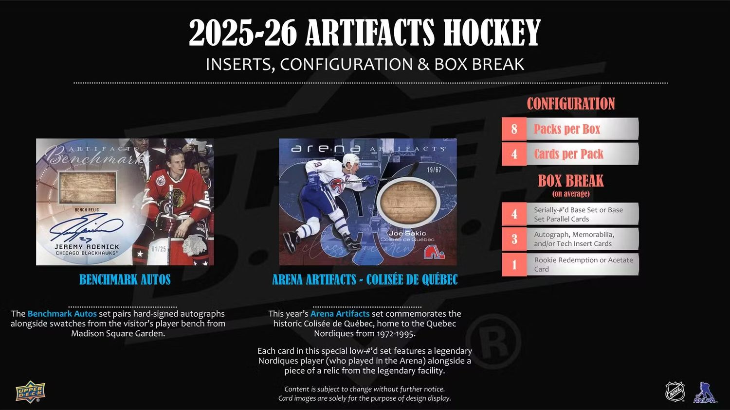2025/26 Upper Deck Artifacts Hockey Hobby Box