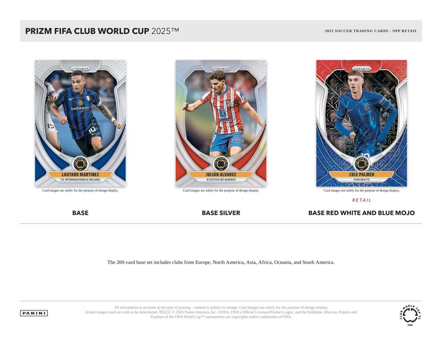 2025 Panini Prizm FIFA Club World Cup Soccer Blaster Box (coming soon)