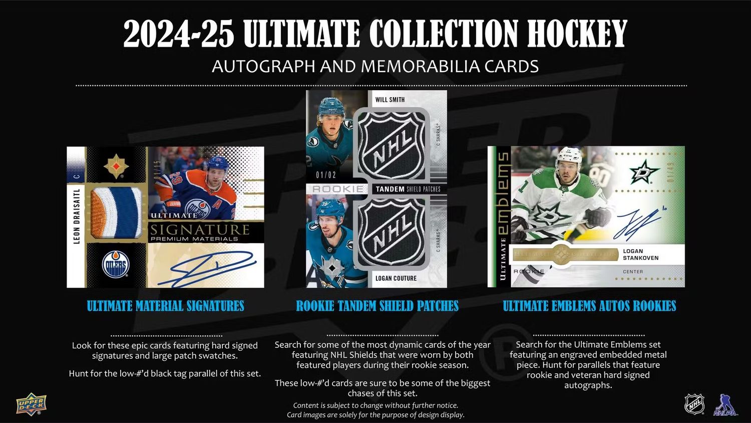 2024/25 Upper Deck Ultimate Collection Hockey Hobby Box (Coming soon)