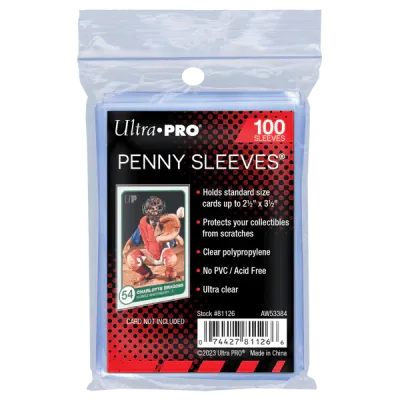 Ultra Pro - Penny Sleeves Soft Trading Card Protectors (x100)