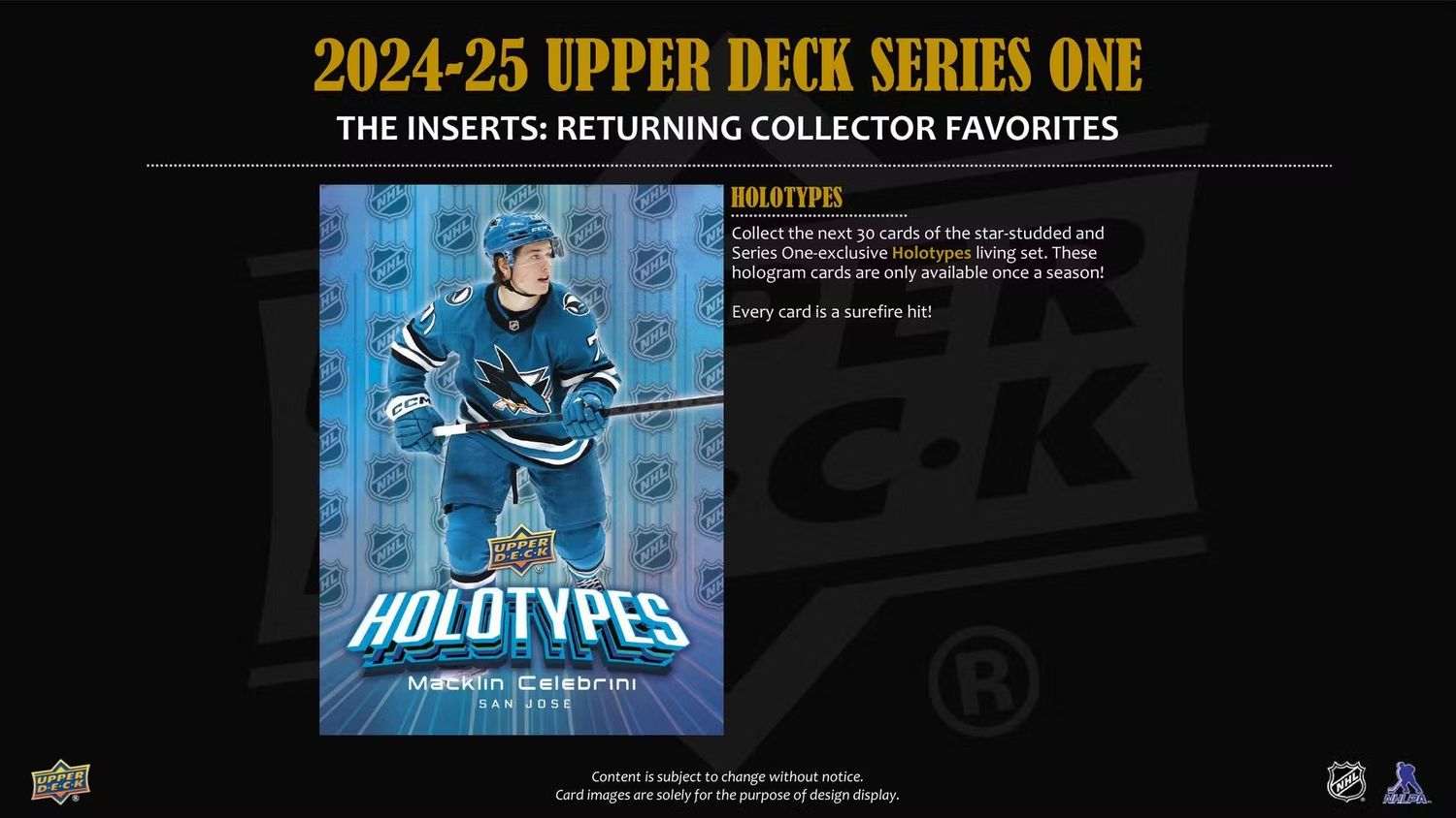 2025/26 Upper Deck Series 1 Hockey Hobby Box (coming soon)
