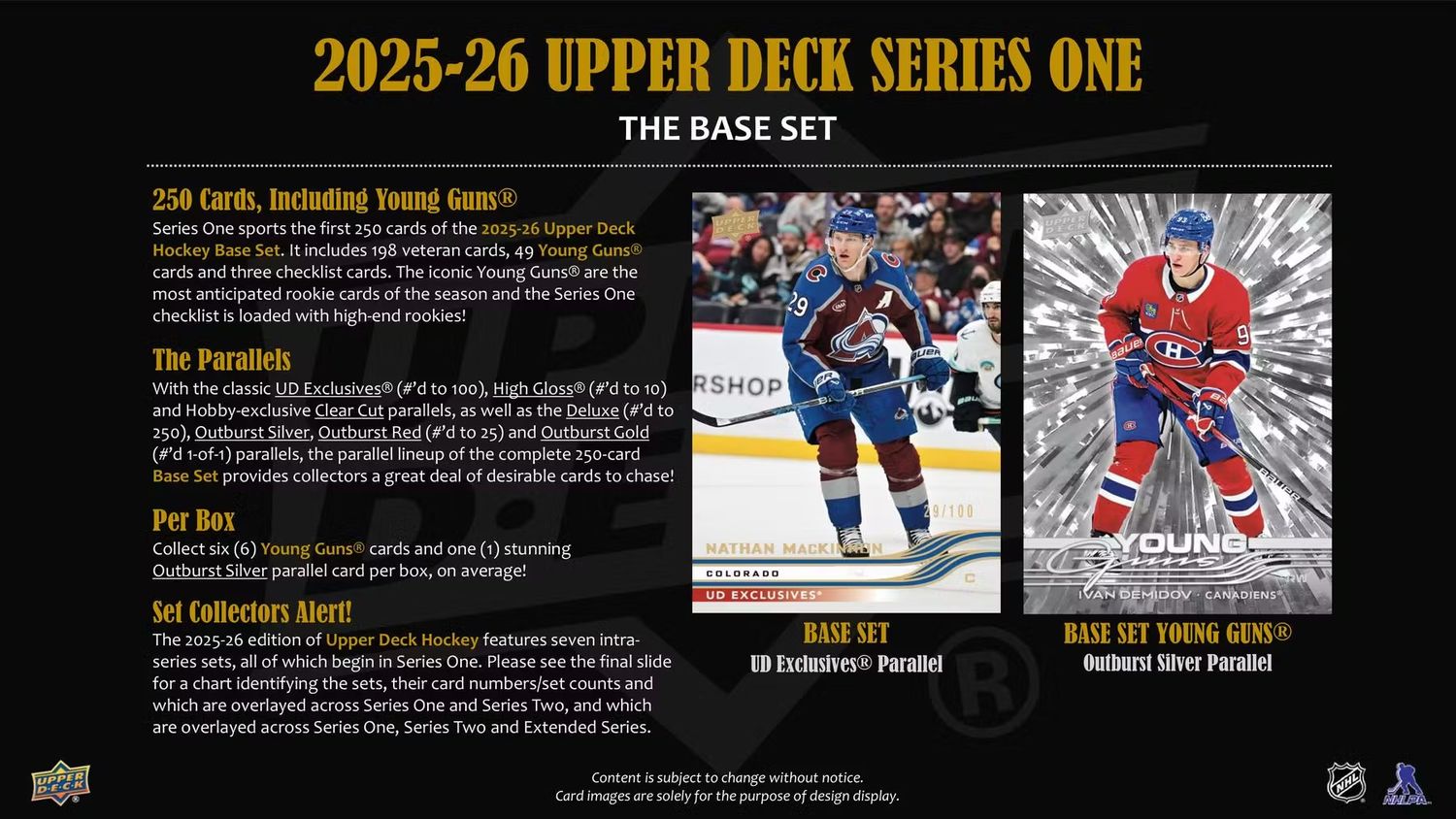 2025/26 Upper Deck Series 1 Hockey Hobby Box (coming soon)